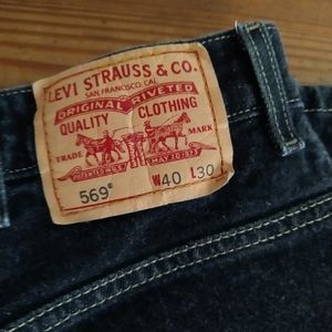 Levi's Men's Black Jeans  569  40x30